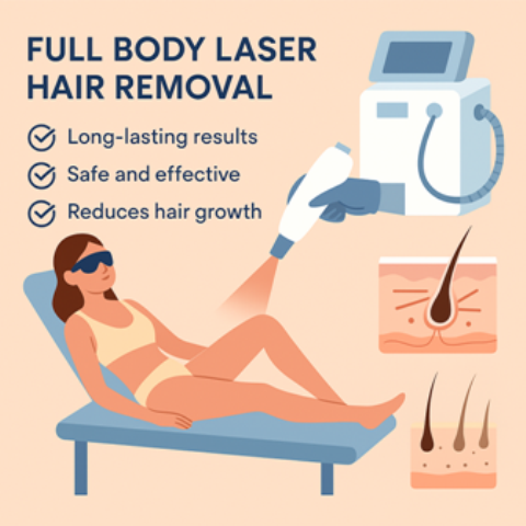 لیزر موی زائد کل بدن